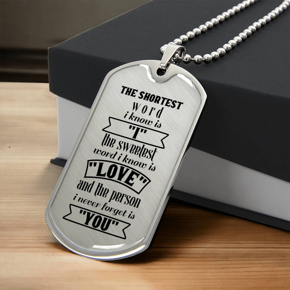 Patent-Pending Jewelry For Your Loved One - Army Tag Necklace, Dog Tag