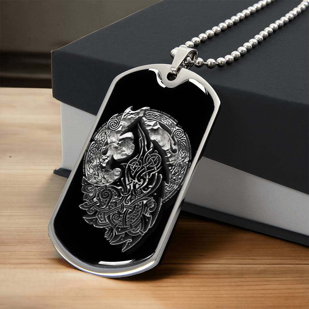 Fenrir Tag - Army Tag Necklace, Dog Tag