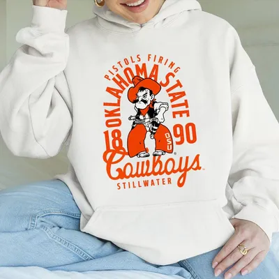 Oklahoma State Cowboys Hoodie, Pistol Pete Graphic ,Stillwater College Game Day Outfit, Unisex Top