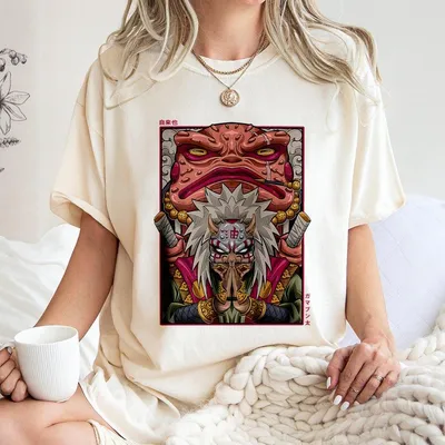 Jiraiya Oversized T-Shirt Oversized T-Shirt Anime Vintage Streetwear Graphic