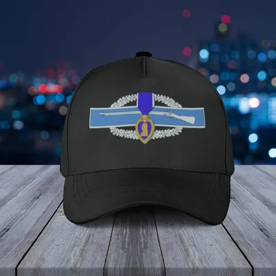 Combat Infantry Badge (Cib) And Purple Heart Baseball Cap Baseball Cap
