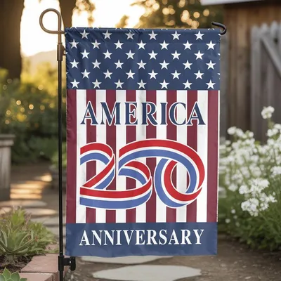 We The People 250th Anniversary Garden Flag, Patriotic Usa Yard Decor Vertical Garden Flag