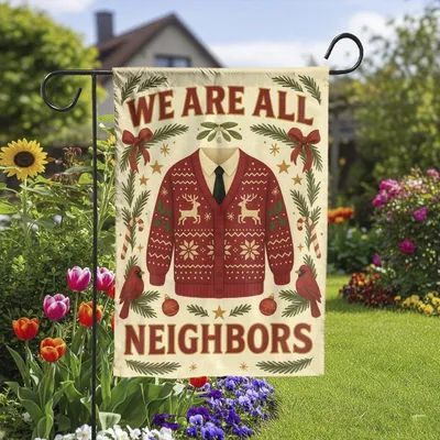Christmas Vertical Garden Flag Vertical Garden, Festive Unity Wall Planter