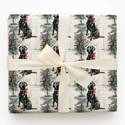 Vintage Lucie - Gift Wrap for Christmas, Holidays Wrapping Paper, Christmas Wrapping Paper