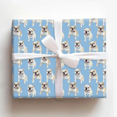 Dogs All Day - Gift Wrap for Christmas, Holidays Wrapping Paper, Christmas Wrapping Paper