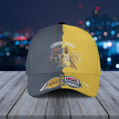 Baseball Cap Lebron James Lakers Usa Basketball Split Mask With Crown And Number Six Baseball Cap