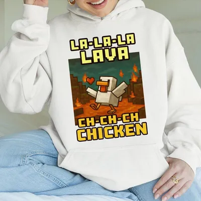 Vintage Lava Chicken Youth Hoodie Funny Retro Gaming Hoodie For Boys Girls Stevea Lava Chicken Graphic Humorous