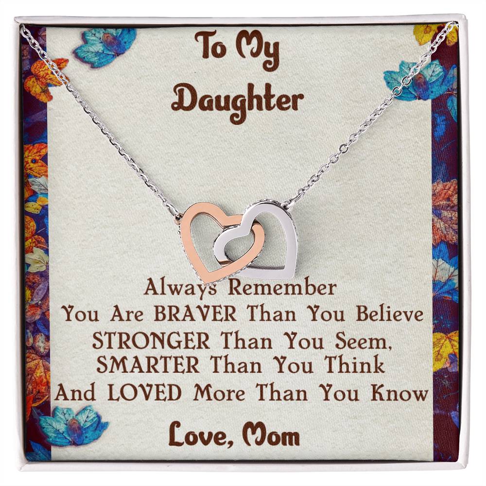 Mother & Daughter Necklace Interlocking Hearts Necklace