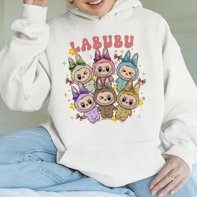 Labubu Hoodie Funny Labubu Hoodie Casual  Hoodie For Summer Graphic Hoodie Gift For Men For Women