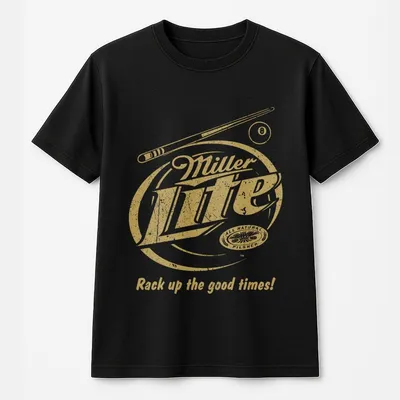 It S Miller Time Miller Lite Rack Up Times T-Shirt Crewneck Graphic Printed Unisex Cotton T-Shirt For Men For Women Full