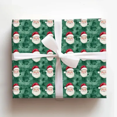 Tell Me, Santa - Gift Wrap for Christmas, Holidays Wrapping Paper, Christmas Wrapping Paper