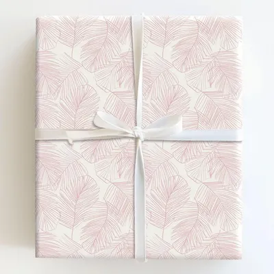 Palms Pink - Gift Wrap for Christmas, Holidays Wrapping Paper, Christmas Wrapping Paper