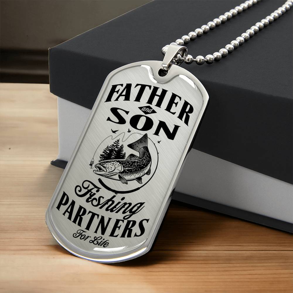 Fishing Partners - Army Tag Necklace, Dog Tag