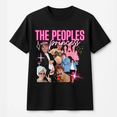 Lewis Capaldi T-Shirt The Princess Inspired Graphic T-Shirt Vintage Concert Style Top Unisex Music Fan T-Shirt