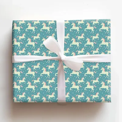 Enchanted Hooves - Gift Wrap for Christmas, Holidays Wrapping Paper, Christmas Wrapping Paper