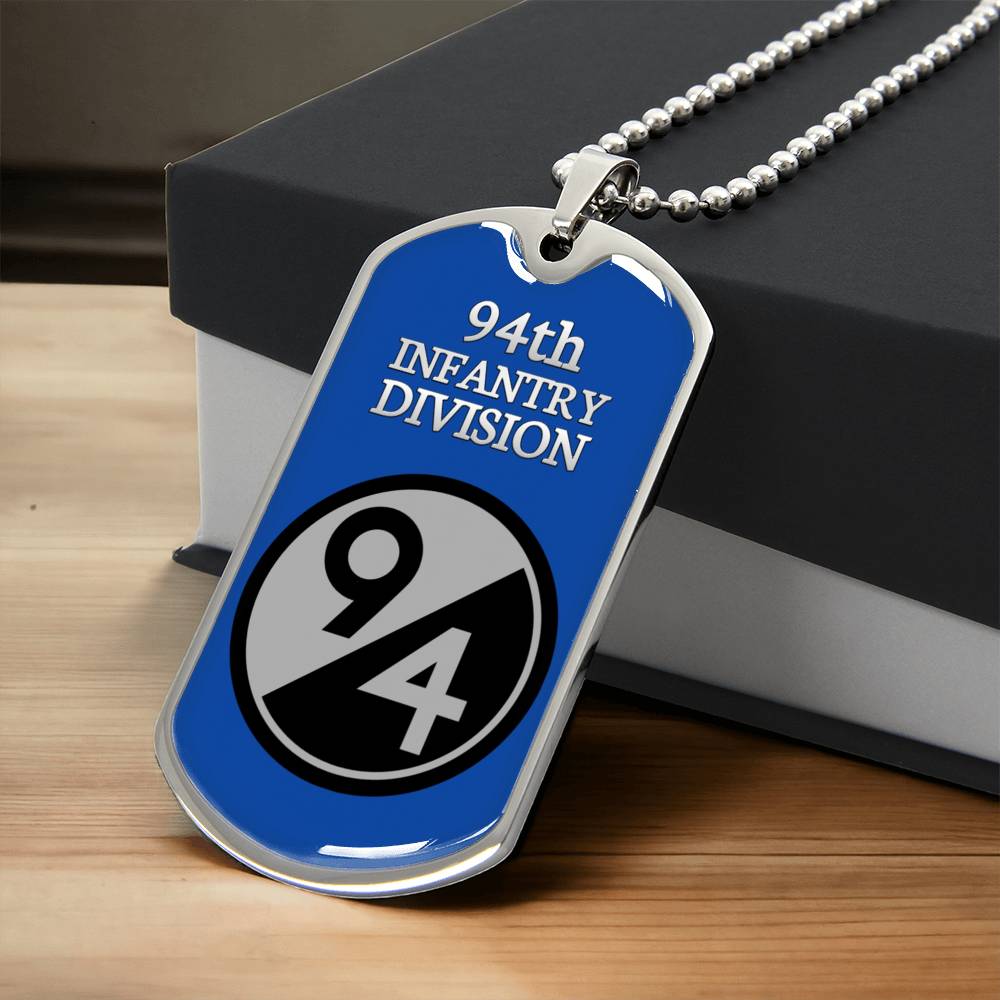 Awesome Dog Tag For 94Th Infantry Division - Army Tag Necklace, Dog Tag