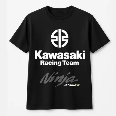 Kawasaki Racing T-Shirt,Racing Graphic Print T-Shirt,Kawasaki T-Shirt All Size Menswear Tops T-Shirt Underwear
