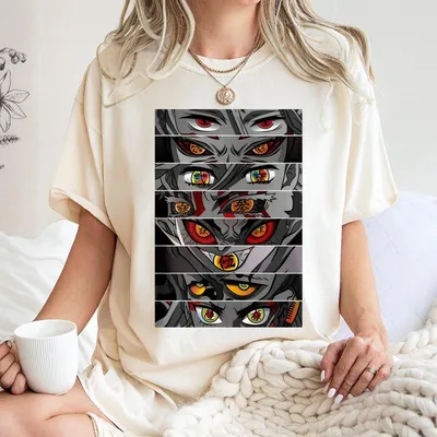 Demon Slayer Upper Moon Anime Poster, Mystical Eyes Of Power Print Kimetsu No Yaiba Anime Posters (No Frame) T-Shirt