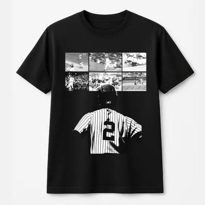 Vintage Derek Jeter Bleached T-Shirt New York Baseball Heavy T-Shirt Oversized  T-Shirt Unisex T-Shirt Gift