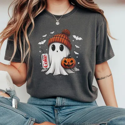 Halloween Ghost Diet Coke T-Shirt Ghost Diet Coca T-Shirt Halloween Diet Coca T-Shirt Cute Ghost Pumpkin Made In Usa