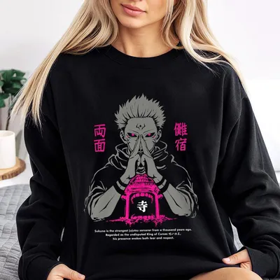Ryomen Sukuna Character Sweatshirt, Demon Slayerr Sweatshirt, Anime Color Sweatshirt, Manga Sweatshirt, Unisex Sweatshirt