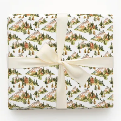 Vail Morning Slopes - Gift Wrap for Christmas, Holidays Wrapping Paper, Christmas Wrapping Paper