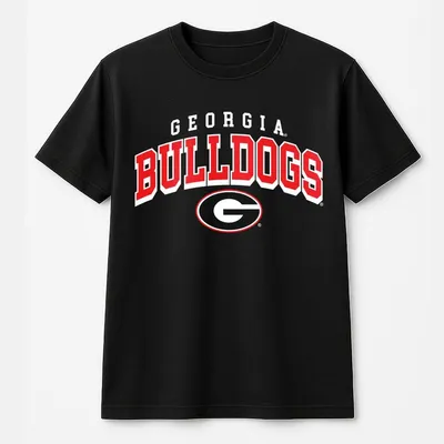 Men'S Georgia Bulldogs Line Corps T-Shirt, Vintage Clothing, Classic College Football T-Shirt, For Men & Women, Retro Team Spirit T-Shirt