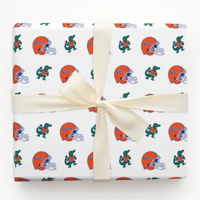 Gators Helmet - Gift Wrap for Christmas, Holidays Wrapping Paper, Christmas Wrapping Paper