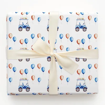 Putts and Presents - Gift Wrap for Christmas, Holidays Wrapping Paper, Christmas Wrapping Paper