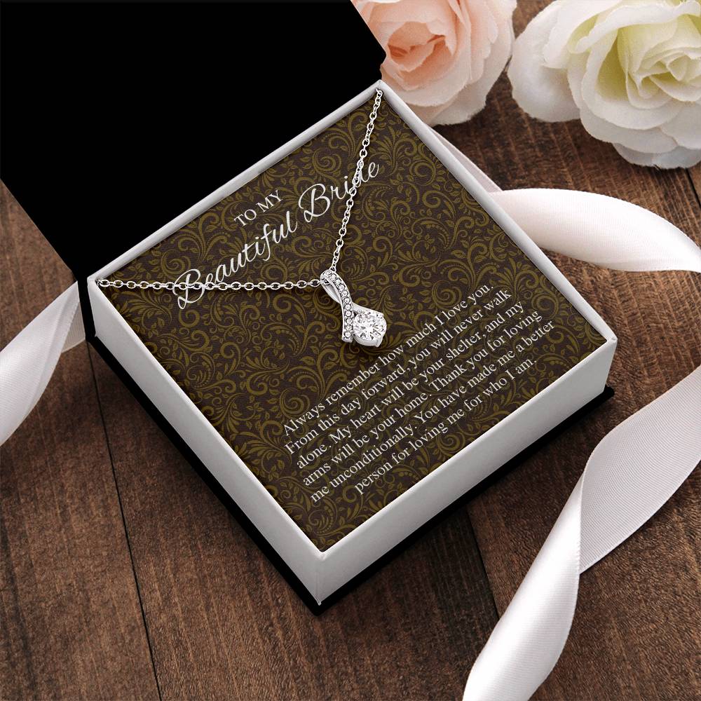 To My Beautiful Bridde Alluring Beauty Alluring Beauty Necklace