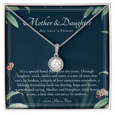Mom Gift, Personalized Jewelry, Name Disc Necklace, Long Distance Gift, Mother Daughter Gift, Mothers Day Jewelry, Christmas Gifts, Birthday Gifts, Anniversary Gift, Wedding Necklace, Grown Up Daughter, Graduation Gift
