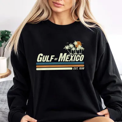 Gulf Of Mexico Sweatshirt Gulf Coast 1550 Sweatshirt Historical Gulf Of Mexico Golfo De Mexico Sweatshirt Gulf Of Mexico Lover Gift