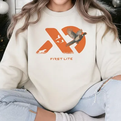 Hunting Sweatshirt Upland Bird Hunting Graphic Apparel Outdoor Sportsman Style