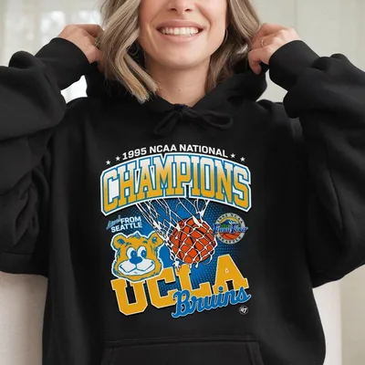 University Of California Los Angeles National Champs 1995 Ncaa Hoodie Graphic Vintage Sports Hoodie For Men