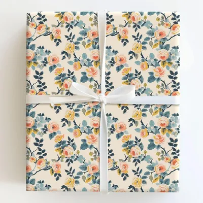 Rose to the Occasion - Gift Wrap for Christmas, Holidays Wrapping Paper, Christmas Wrapping Paper