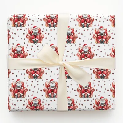 Questing Clause - Gift Wrap for Christmas, Holidays Wrapping Paper, Christmas Wrapping Paper