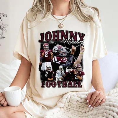 Vintage 90s Style Johnny Manziel T-Shirt Johnny Manziel T-Shirt Retro Johnny Manziel T-Shirt Football T-Shirt Unisex Graphic T-Shirt