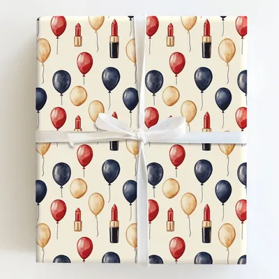 Balloons Beauty - Gift Wrap for Christmas, Holidays Wrapping Paper, Christmas Wrapping Paper