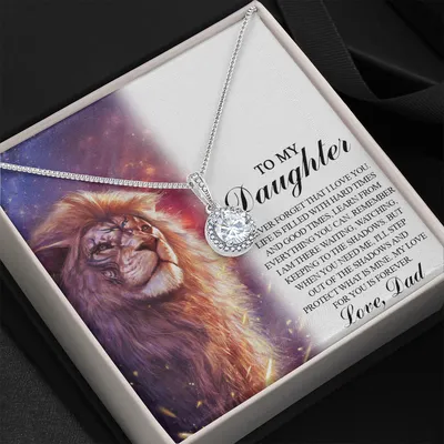 To My Daughter Necklace, Father Daughter Necklace, Daughter Gift From Dad