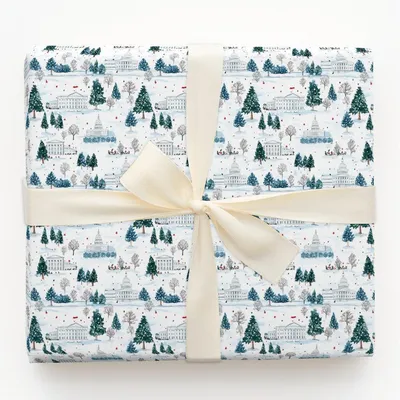 Capitol Cheer - Gift Wrap for Christmas, Holidays Wrapping Paper, Christmas Wrapping Paper