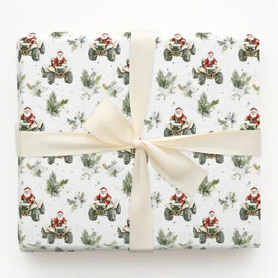 Merry Muddy Ride - Gift Wrap for Christmas, Holidays Wrapping Paper, Christmas Wrapping Paper