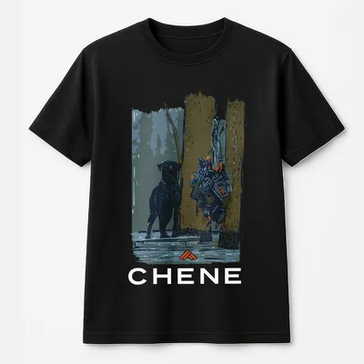 Chene Hunting Dog T-Shirt – Duck Hunting Graphic T-Shirt For Men, Outdoor Sportsman T-Shirt, Southern Streetwear Style