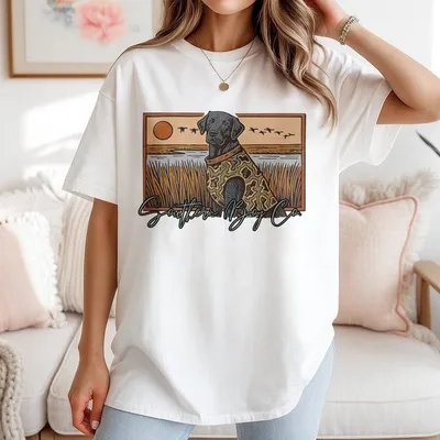 Lab Marsh Scene Boy S Youth T-Shirt Graphic T-Shirt Country Youth Boy Clothes Boys