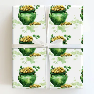 Elegant Luck - Gift Wrap for Christmas, Holidays Wrapping Paper, Christmas Wrapping Paper