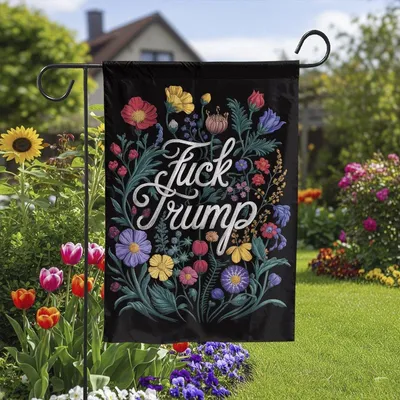 Subtle Anti Trump Flag, Fuck Trump, Feminist Gifts, Anti Maga, Feminist Flag, Pro Choice Flag, Anti Trump Sign, Political Garden Flag Vertical Garden Flag