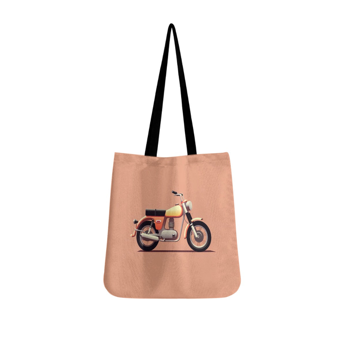 Pink Motobike Cloth Tote Bags