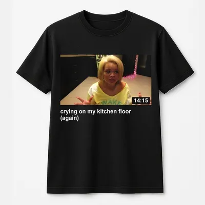Trisha Paytas Trashy Bimbo T-Shirt Iconic Y2k Coquette Meme T-Shirt Crying Vintage Trisha Paytas Graphic Funny Bimbocor