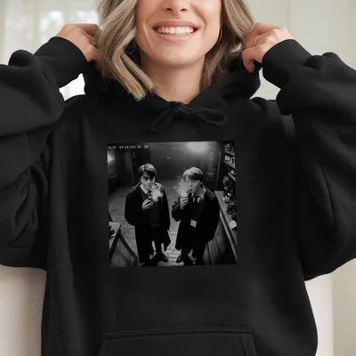 Harry And Ron Smoking Hoodie Potter Hoodie Wizarding Fan Hoodie Potterhead Christmas Birthday Gift Potter Book Funny 90s