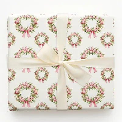 Magnolia Pretty - Gift Wrap for Christmas, Holidays Wrapping Paper, Christmas Wrapping Paper