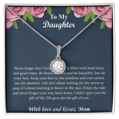 The Best Gift For Your Daughter - Alluring Beauty Necklace, Valentine's Day, Gift For Daughter From Mother, Spiritual Meaning Gift For Daughter, Daughter Birthday Gift From Mom, Christmas Gift, Daughter Graduation Gift, Grown Up Daughter